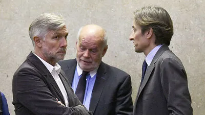 Meischberg und Grasser (mit Anwalt)