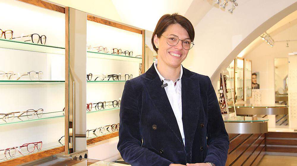 Ines Hrassnig, Chefin von Optik Buffa in Klagenfurt