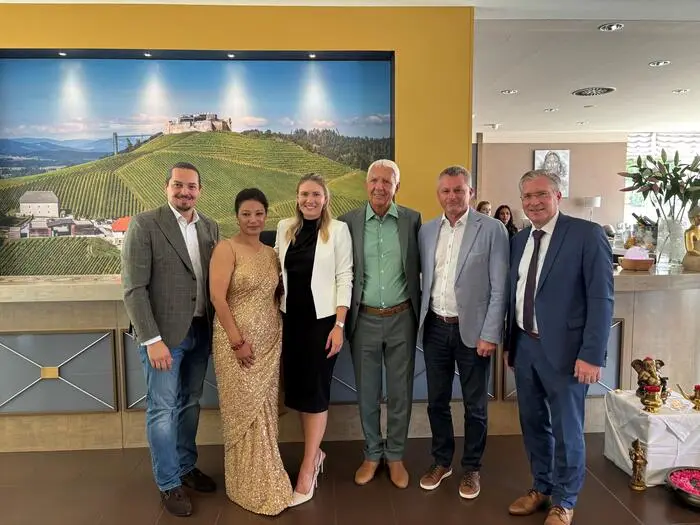 Walter Sabitzer, Preeti Hoffmann, Michaela und Alfred Riedl, Günter Leikam und Martin Kulmer