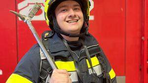 Robin Koffler wurde zum engagiertesten Feuerwehrmann im Bezirk Villach-Land gewählt