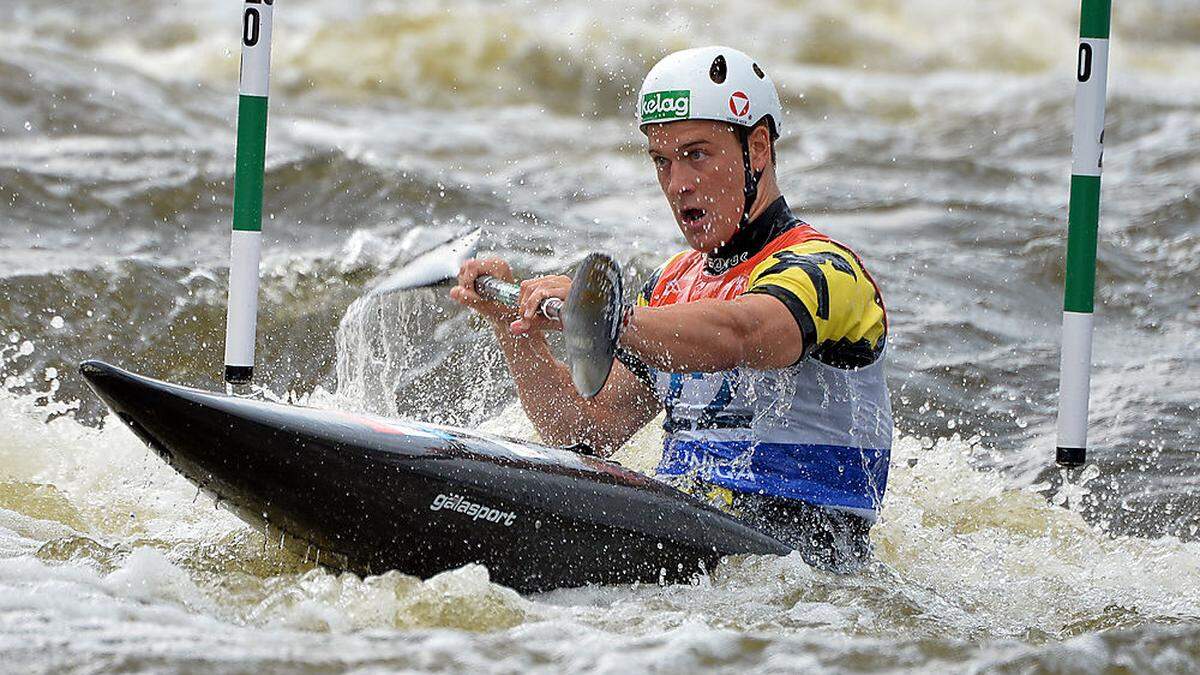 Im wilden Wasser fühlt sich Felix Oschmautz einfach wohl