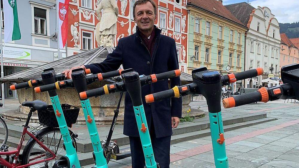 Ronald Schindler, Direktor der Stadtwerke Leoben, freut sich über die positive Resonanz auf neue Mobilitätsangebote