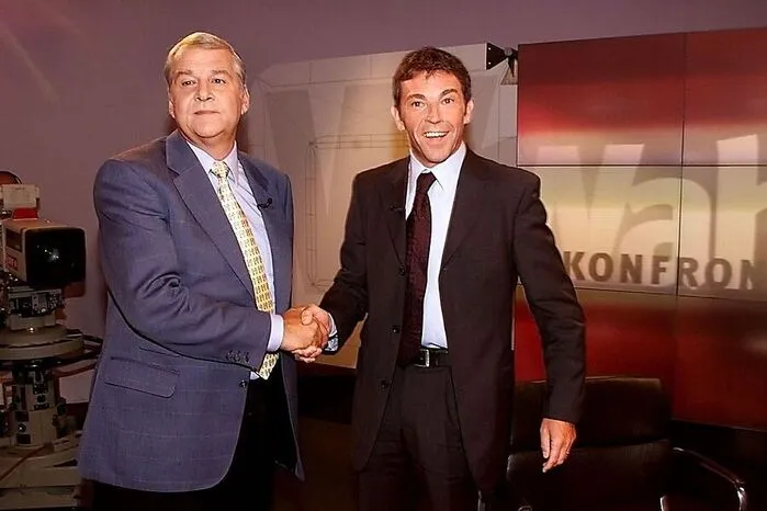 1999 diskutierte Jörg Haider mit SPÖ-Finanzminister Rudolf Edlinger. Der FPÖ-Politiker sorgte stets für gute Zuseherzahlen.