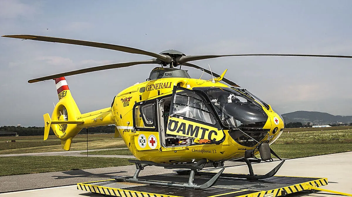 Der Verletzte wurde nach Graz geflogen
