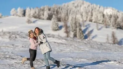 derzeit gibt es Schnee. Aber das wird nicht bleiben