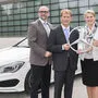 Von links: Erich Ramsauer (Mercedes), Norbert Laure (Kaposi), Corinna Widenmeyer (Mercedes), Peter Jagersberger