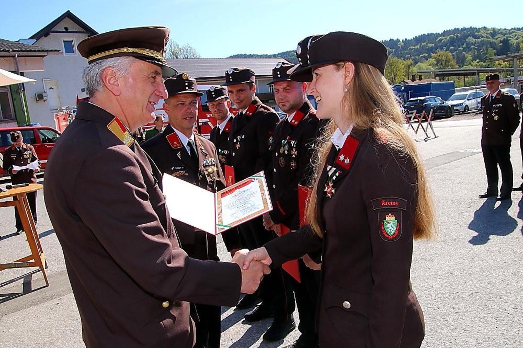 Feuerwehren Krems und Voitsberg feierten ihren Schutzpatron
