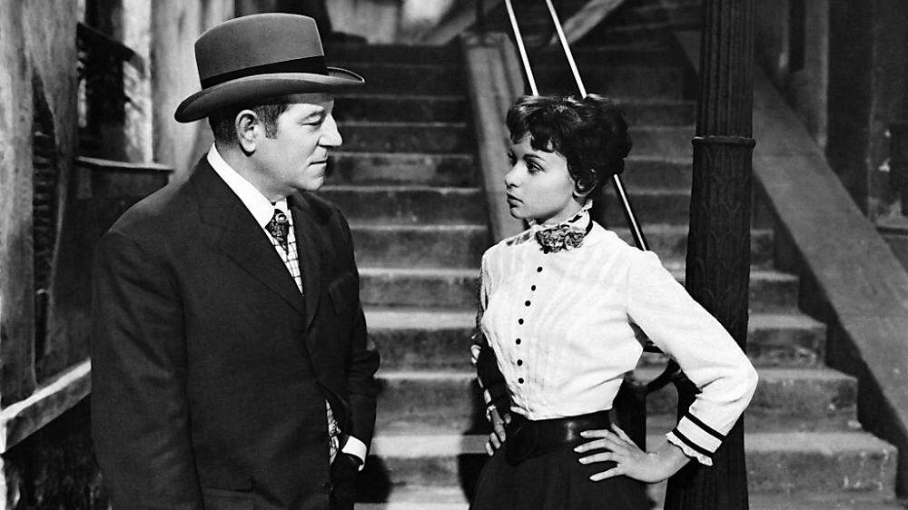 Françoise Arnoul als Nini in French Can Can (1955) mit Jean Gabin