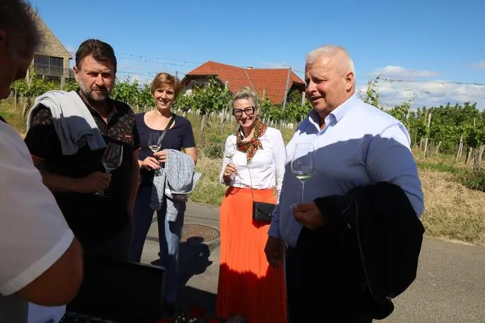 Klicken Sie sich durch weitere Fotos vom Traminer Open am Weingut Müller!