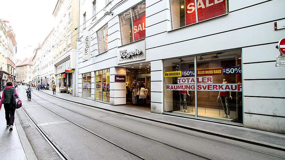 Konkursabverkauf in österreichweit 16 Filialen
