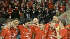 Fans und Spieler durften feiern