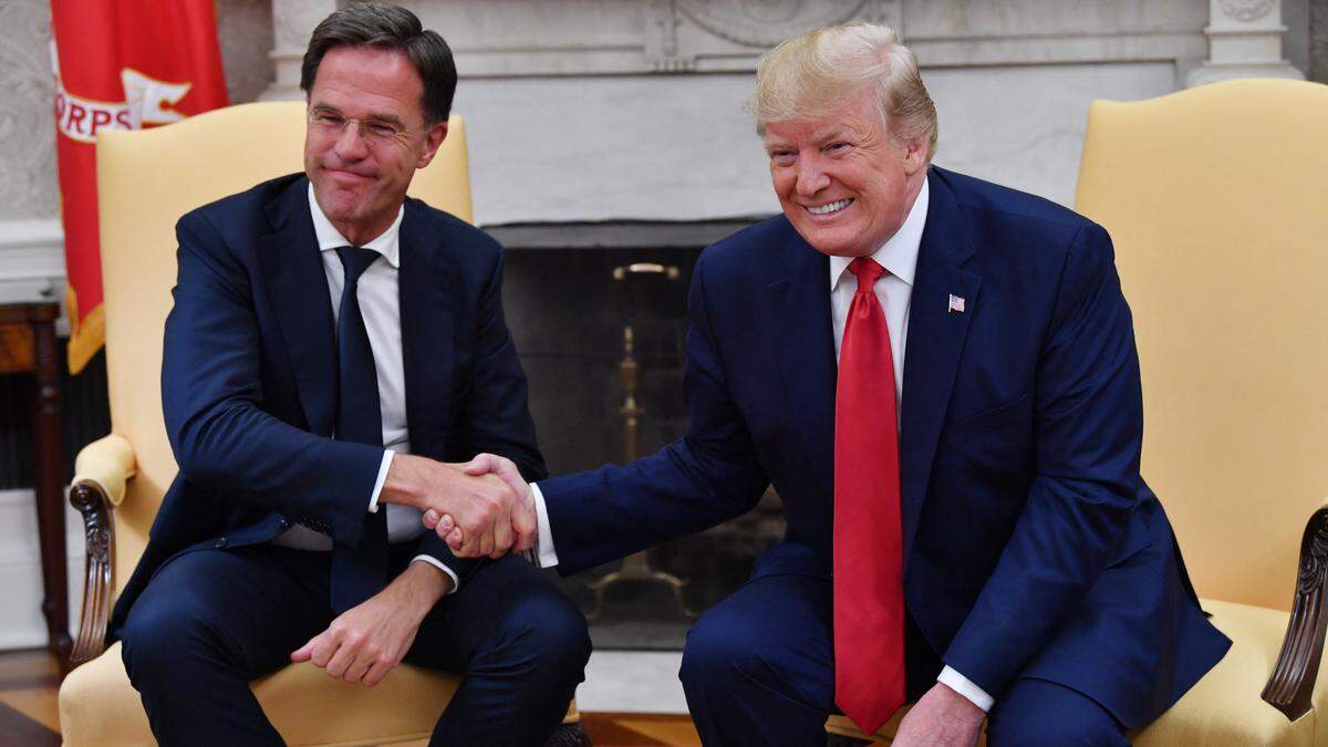 „Ich mag den Kerl“, soll Donald Trump nach einem Treffen mit Mark Rutte gesagt haben.
