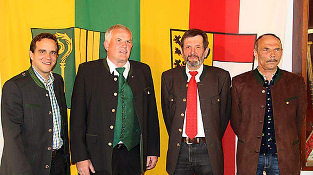 Von links: Georg Fejan, Franz Kogler, Rochus Münzer und Johann Joham