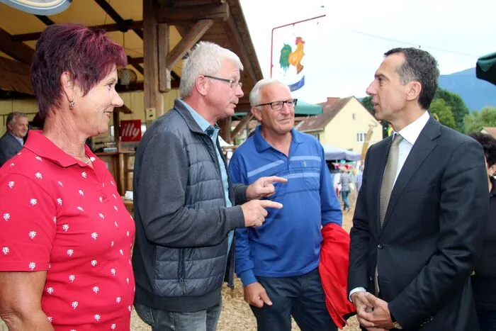 Versiert in allen Dingen punktete der Kanzler bei den Leuten, die ihm durchwegs viel Sympathie entgegenbrachten.
