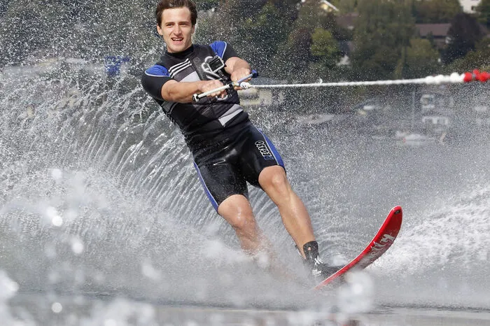 Auch im Sommer wird Ski gefahren.