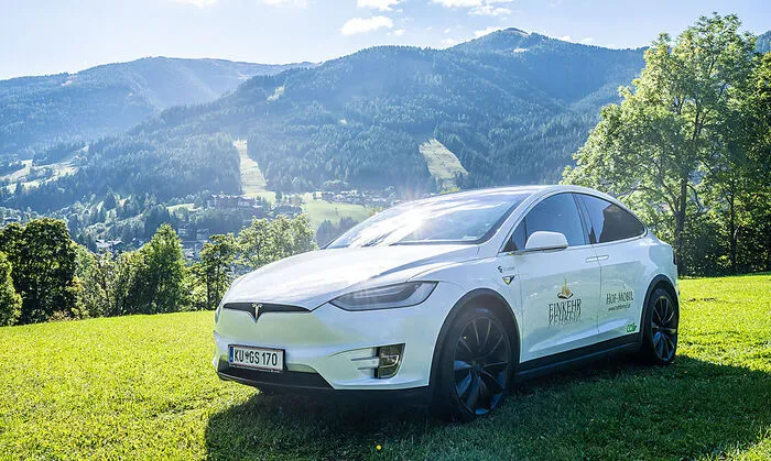 Der hauseigene Tesla X100D 