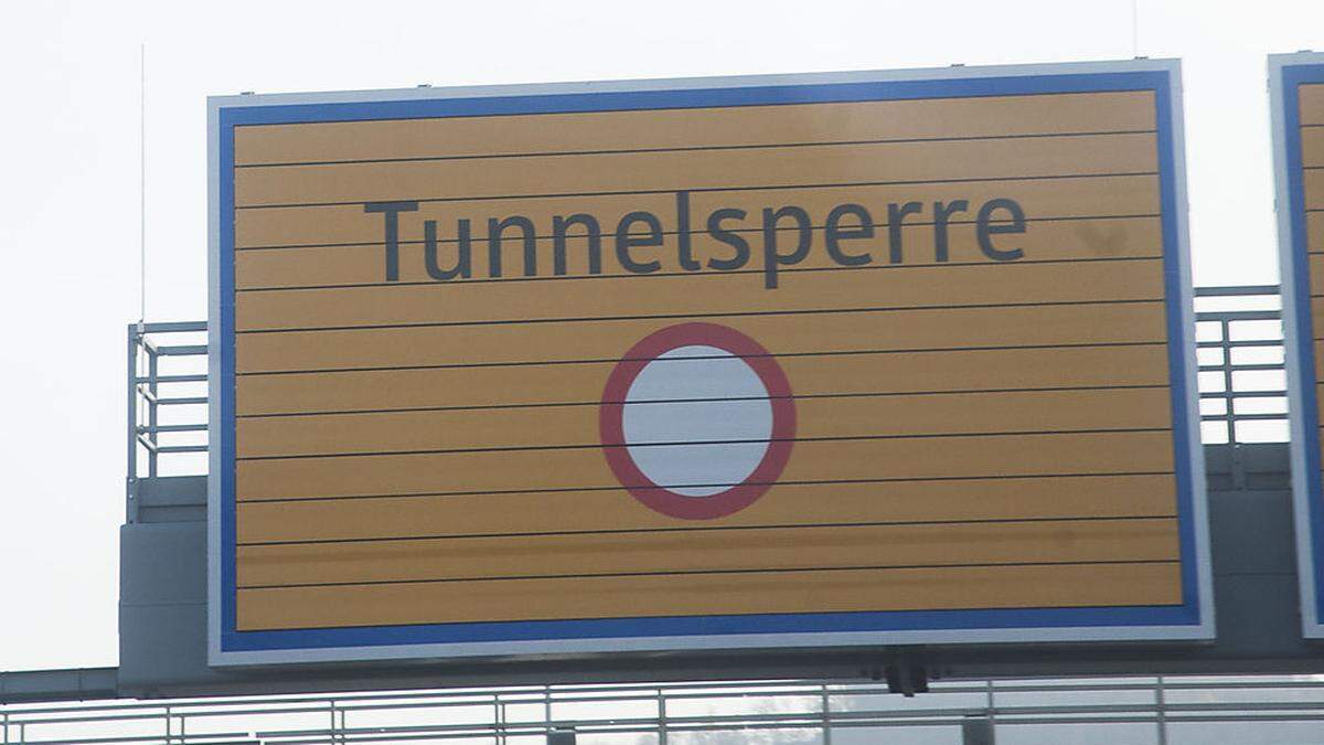 Der Falkenbergtunnel ist derzeit gesperrt