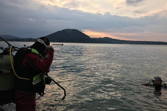 Elf Taucher und Bootsführer der Feuerwehren Leitring, Hasendorf, Obervogau und Lebring sowie ein Feuerwehrmitglied aus Deutschlandsberg nahmen unter der Leitung von Stefan Pintz an der Übung teil.