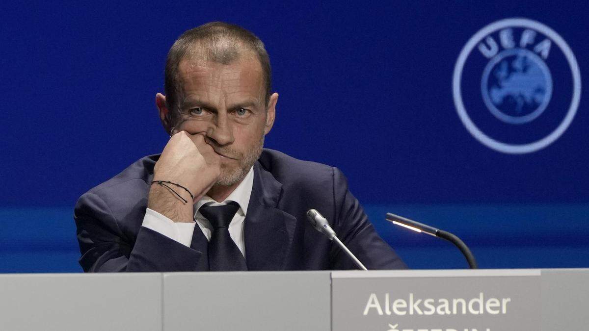 UEFA-Präsident Aleksander Ceferin ist vom Urteil wenig begeistert