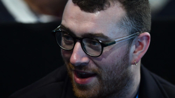 Der Britische Sänger Sam Smith saß im Publikum