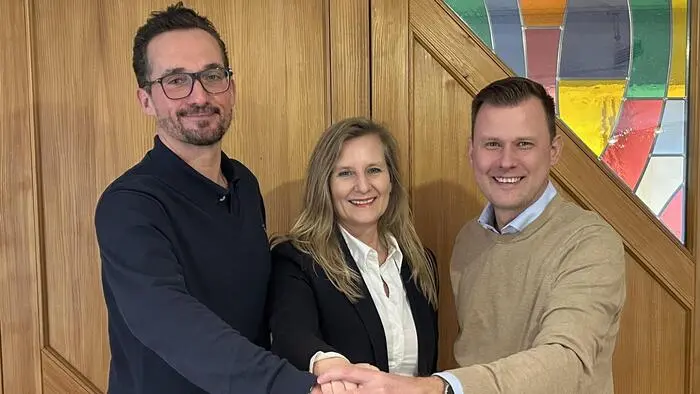Als Dreierkoalition färbten sie Leibnitz politisch um: Jochen Pießnegger, zweiter Vizebürgermeister (ÖVP), Manuela Kittler, Finanzstadträtin (Bürgerforum) und Bürgermeister Daniel Kos (FPÖ) (v. l.)
