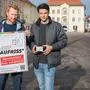 Thomas Canori (links) und Thomas Pichler haben die Aktion mit Innenstadt-Kaufleuten ins Leben gerufen