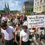 "Sparkurs stoppen - #UniRetten" lautete das Motto der Kundgebung in Wien