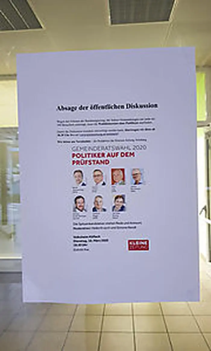 Wegen des Corona-Virus-Erlasses fand die Veranstaltung ohne Publikum statt