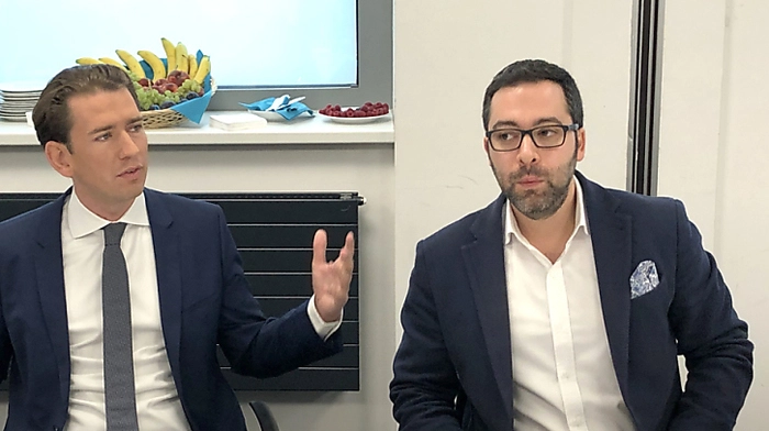 Gespanntes Warten darauf, von wem die Hacker-Affäre ausgegangen ist: ÖVP-Chef Sebastian Kurz