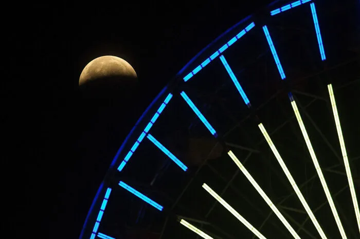 Die Ansicht von kalifornischen Santa Monica bei LA.