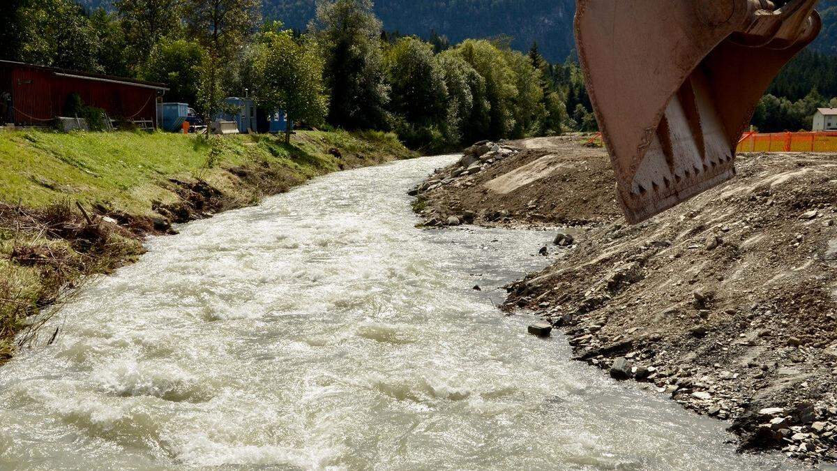 Vor zwei Jahren begannen die Hochwasserschutzmaßnahmen an der Gössering