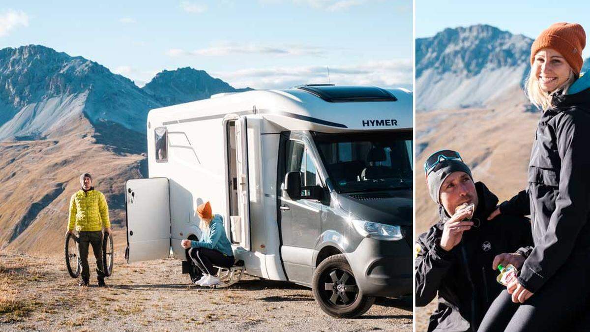 Sabine Schöffmann und Alex Payer waren mit dem Camper auf Tour