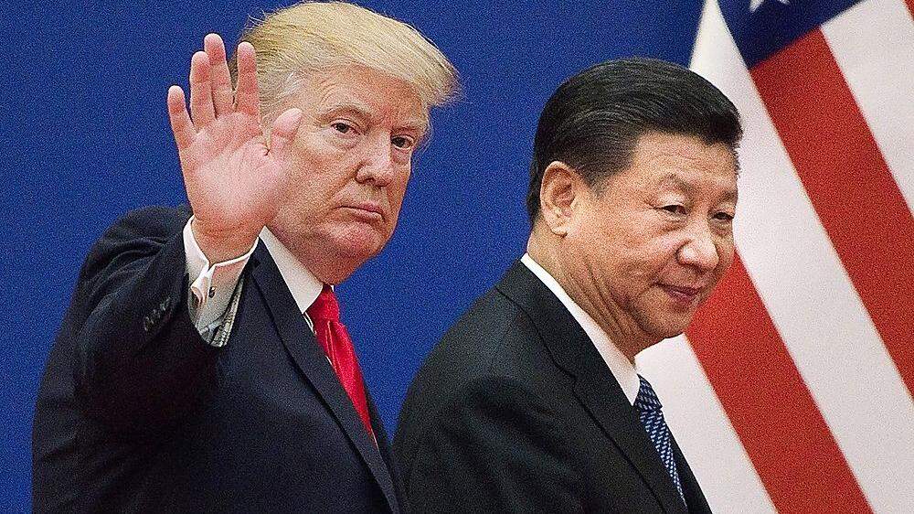 Archivfoto: Trump und Xi