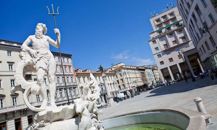 Der Neptunbrunnen von  Triest