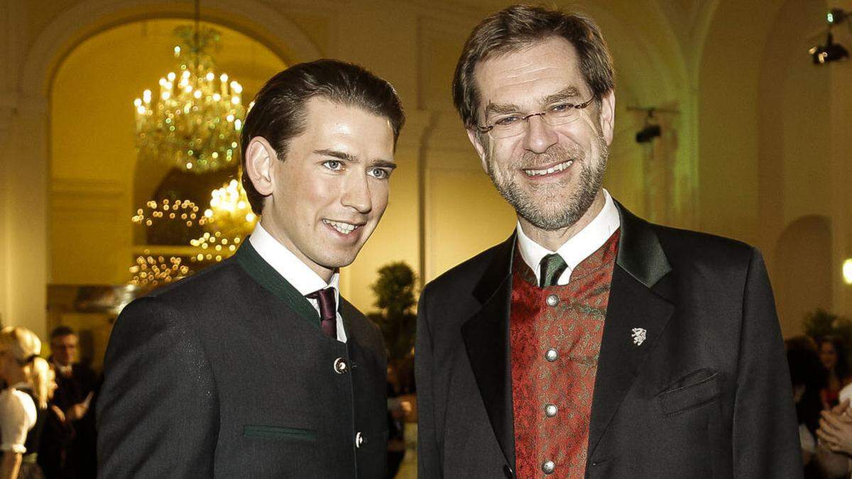 Sebastian Kurz war schon öfters Gast am Steirerball - aber noch nie als Kanzler