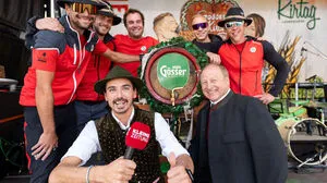 Harry Prünster und Faiasalamanda beim Gösserkirtag in Leoben