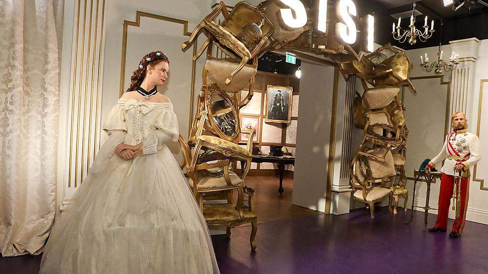 Blick ins neu gestaltete Sisi-Museum von Madame Tussauds in Wien
