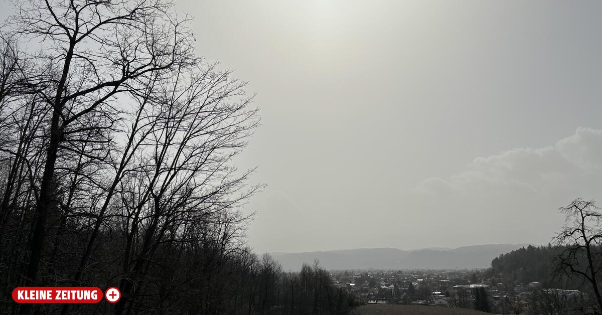 Southwesterly winds bring large amounts of Saharan dust to us