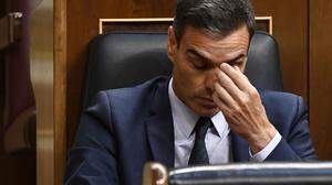 Gescheitert: Ministerpräsident Sánchez bei der Abstimmung im Madrider Parlament