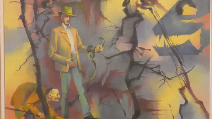 Franz Dampfhofer, „Graus Pauli“, 2013, Öl/LW auf Hartplatte