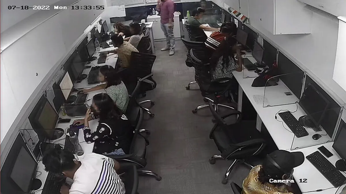 Wie ein normales Büro: Blick in das indische Callcenter