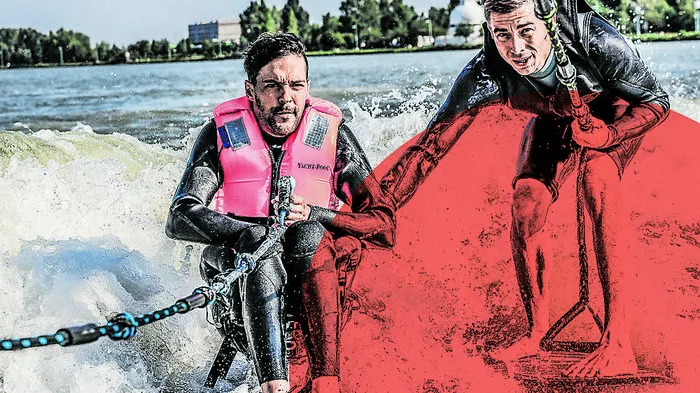 Flo Dungl und Markus Lahmer im Einsatz mit dem "Cage" - gelebte Inklusion im Sport 