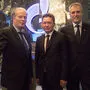Im Geschäft: OMV-Chef Rainer Seel und Gazprom-Boss Miller (Mitte) (Archivbild)