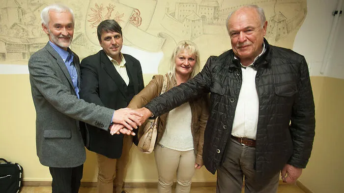 Kranebitter, Ouschan, Lackner und Zant bei der Versammlung