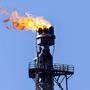 In der Raffinerie Schwedt wird überschüssiges Gas verbrannt. Die Raffinerie gehört dem russischen Staatskonzern Rosneft