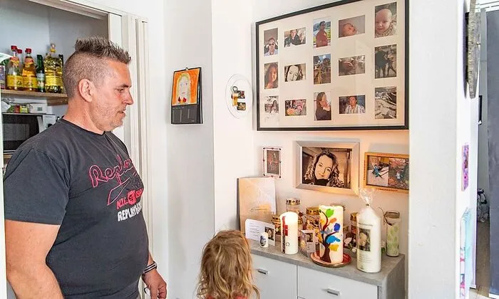 Bilder von der Mama, Kerzen für sie