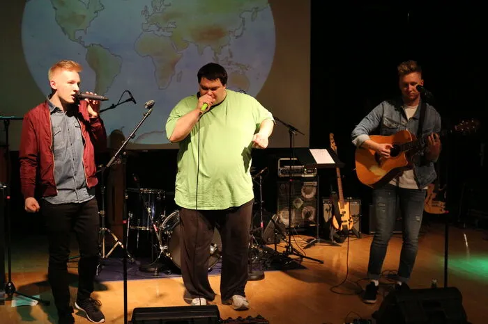 In Weiz performten sie auch gemeinsam mit Beatboxerfii ...