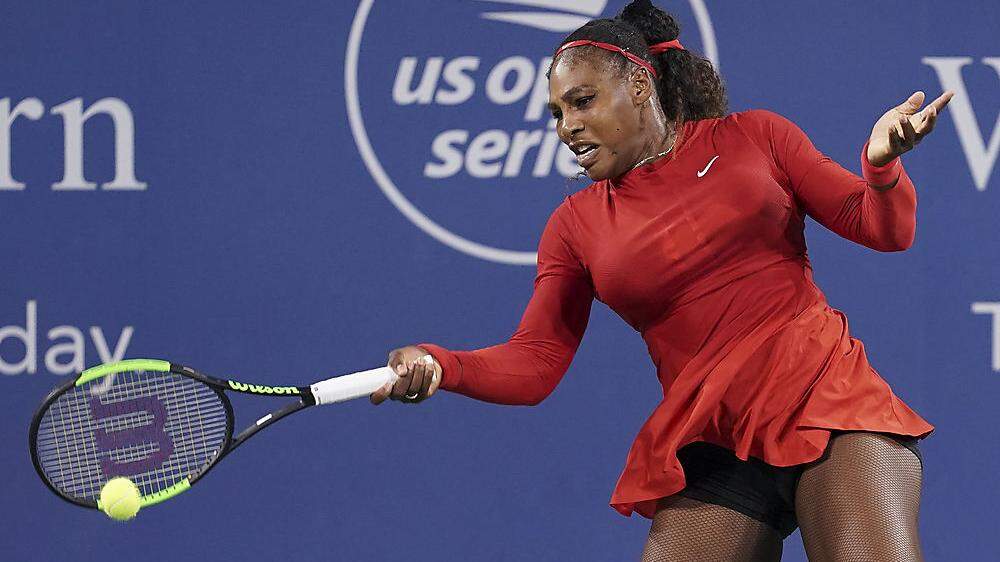 Serena Williams stand in San Jose zwar auf dem Platz, war aber mit den Gedanken ganz wo anders