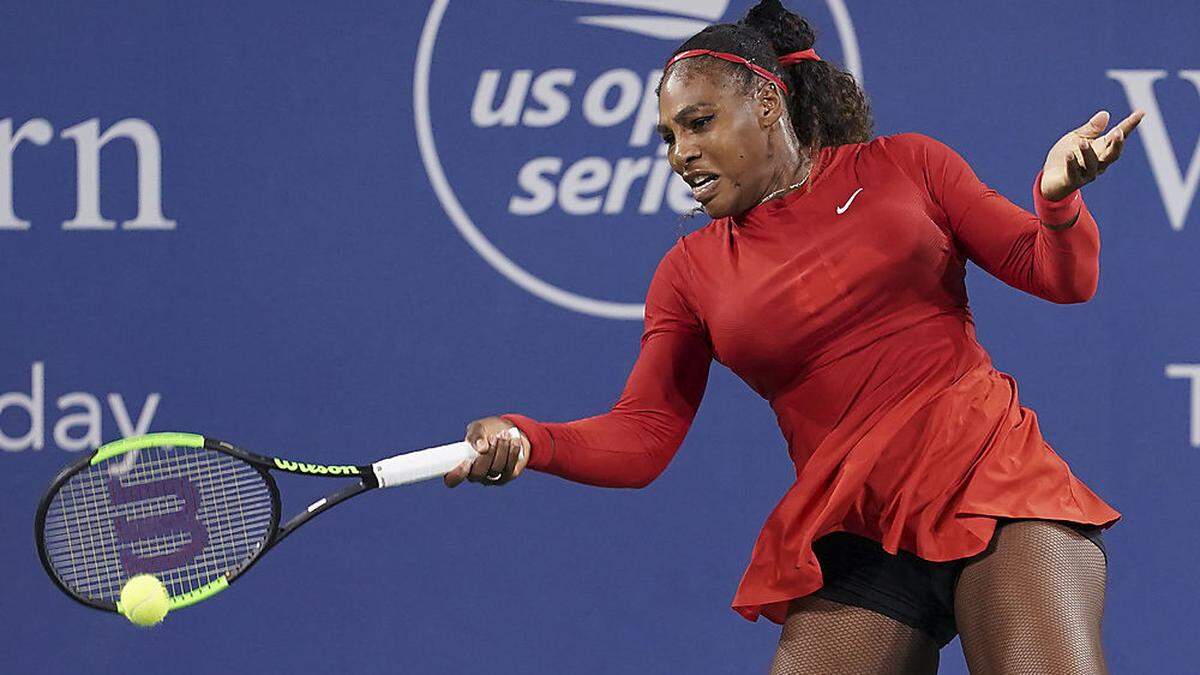 Serena Williams stand in San Jose zwar auf dem Platz, war aber mit den Gedanken ganz wo anders