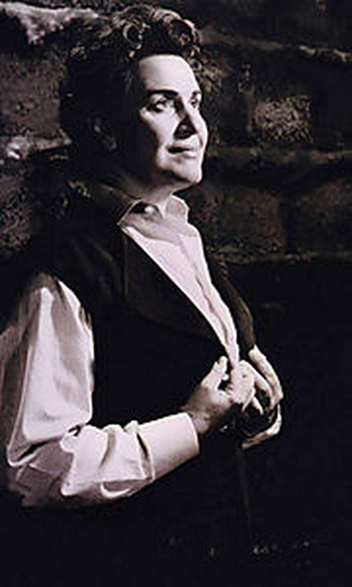 Die Zadek 1947 als Leonore in Beethovens "Fidelio"